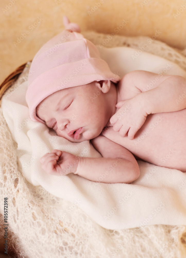 Newborn baby girl