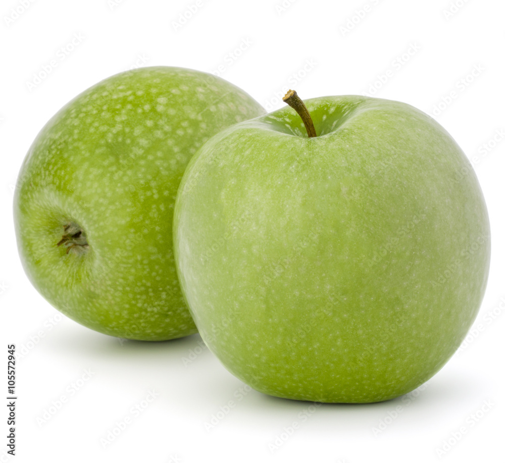 green apple isolated on white background cutout green apple isolated on white background cutout