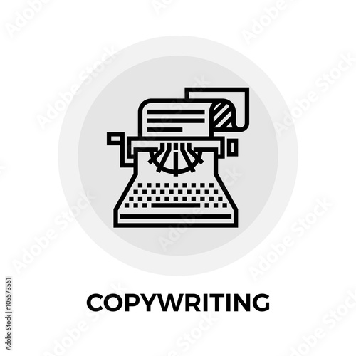 Copywriting Line Icon
