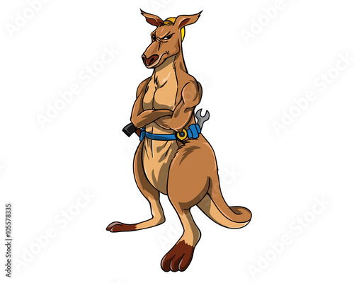 Kangaroo Character - Construction
