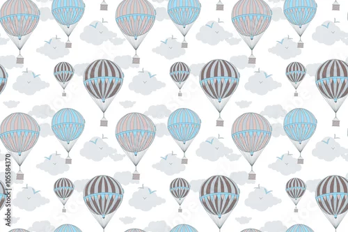 Tapety Tło z balonów na ogrzane powietrze