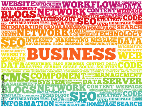 BUSINESS word cloud, business concept