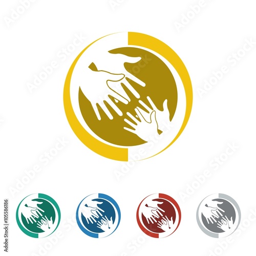 Charity logo icon Vector