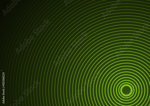 Green Circular Background - Abstract Background Illustration  Vector