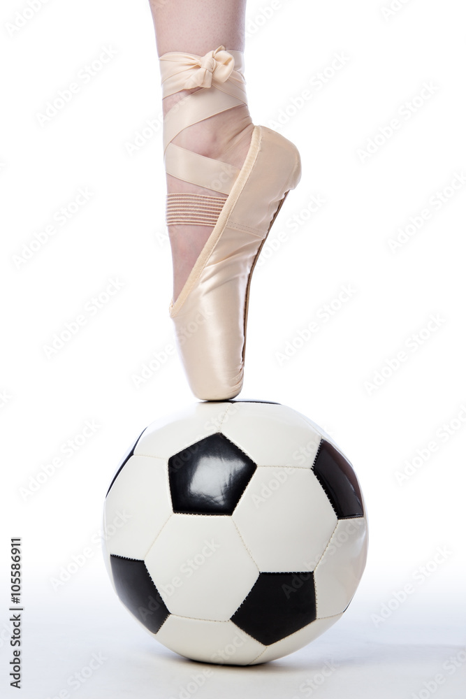 Soccer - Football and Ballet Shoe