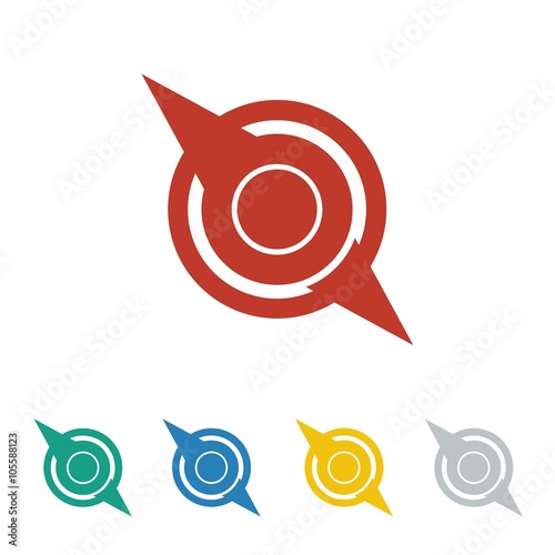 compass vector logo icon