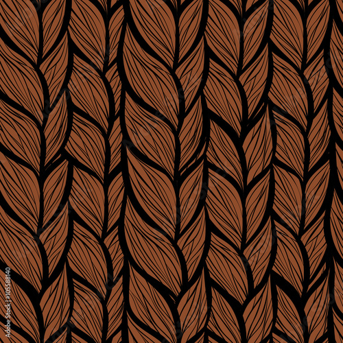 Seamless pattern with braids
