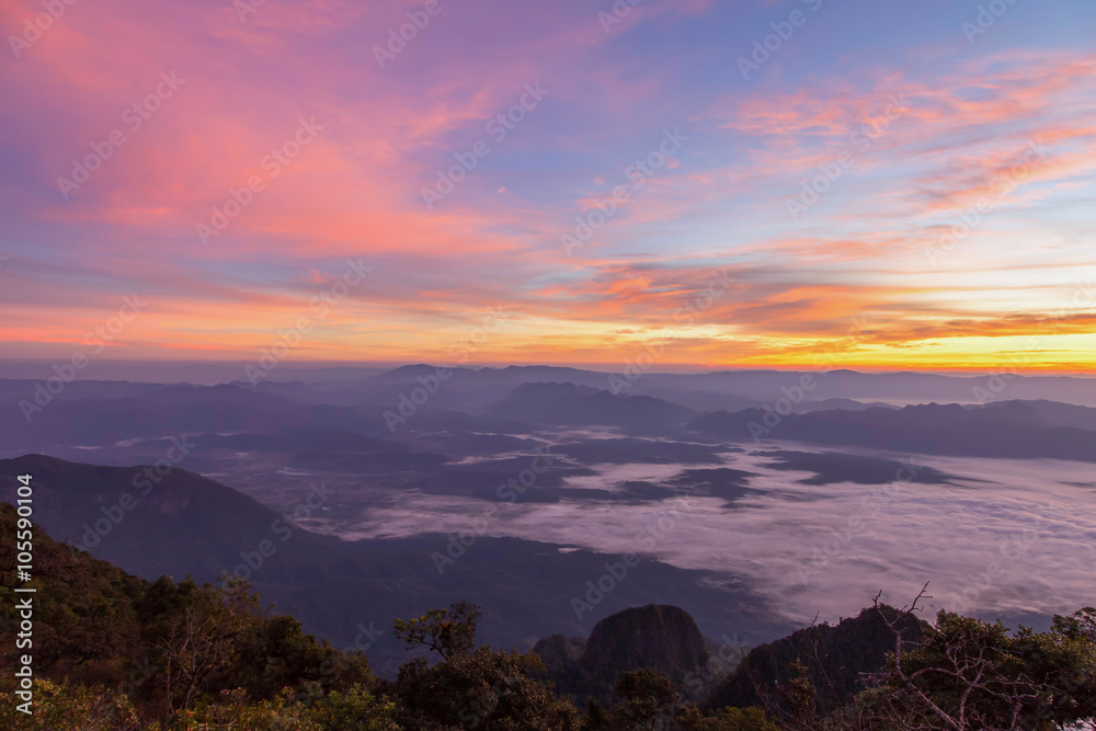 mountain fog