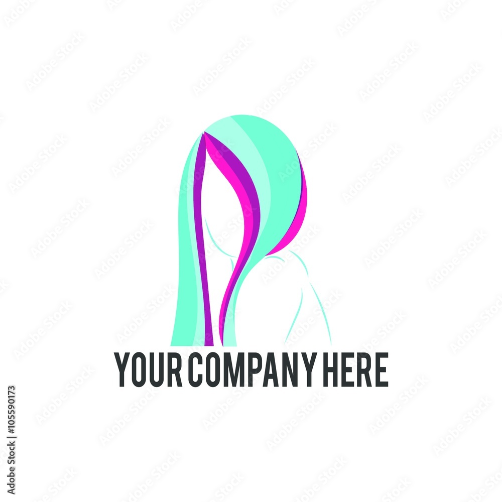 salon & barbershop logo icon Vector salon & barbershop logo icon Vector