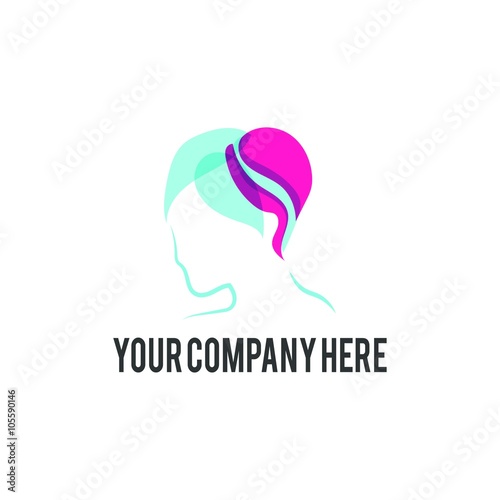 salon & barbershop logo icon Vector
