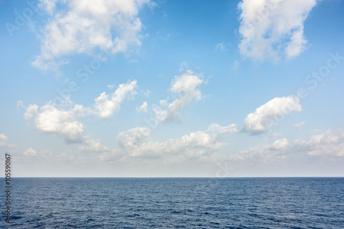 clouds in the blue sky