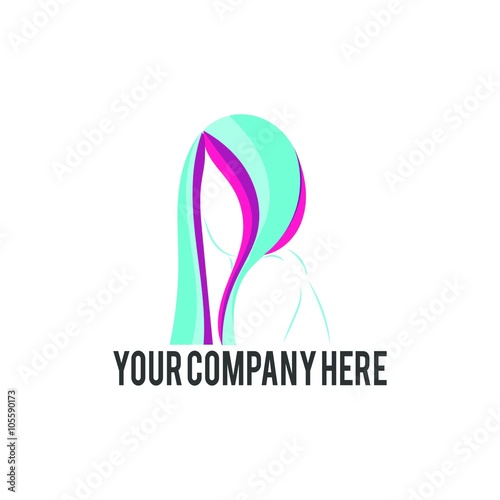 salon & barbershop logo icon Vector