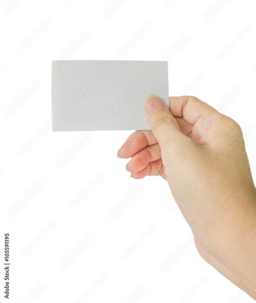 concept photo of hand hold business card, credit card or blank p concept photo of hand hold business card, credit card or blank p