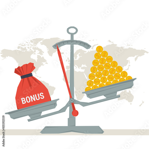 scales - bag with bonus or money