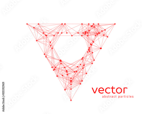 Abstract vector illustration of triangle