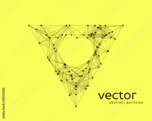 Abstract vector illustration of triangle