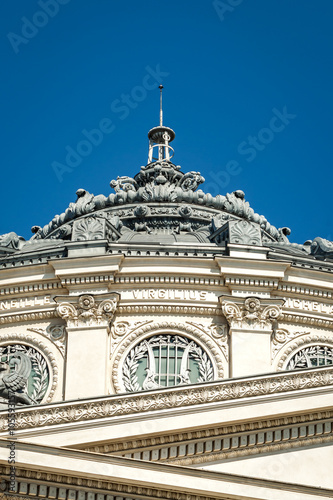 The Romanian Athenaeum (Ateneul Roman) is a concert hall in the center of Bucharest, Romania, landmark of the Romanian capital city.The building was designed by the French architect Albert Galleron photo