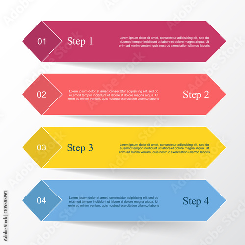 Vector lines arrows infographic.