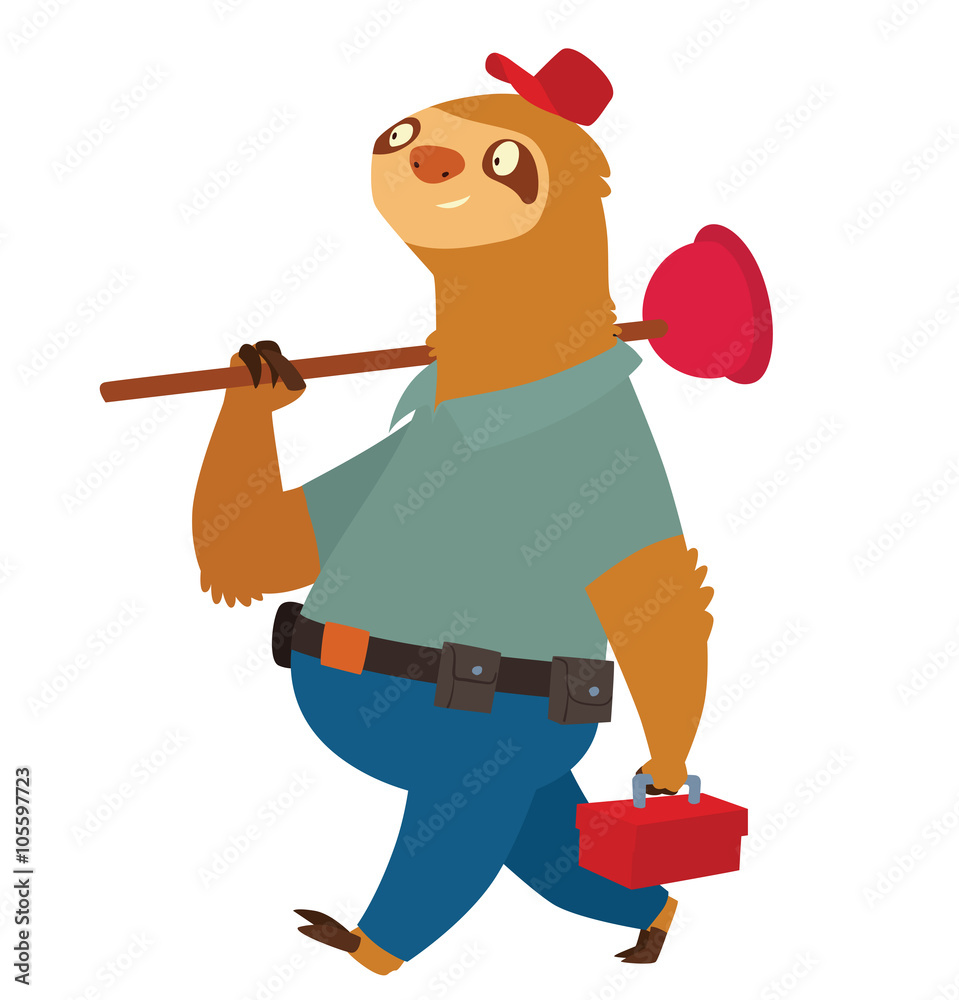 Vector cartoon image of a cute light 