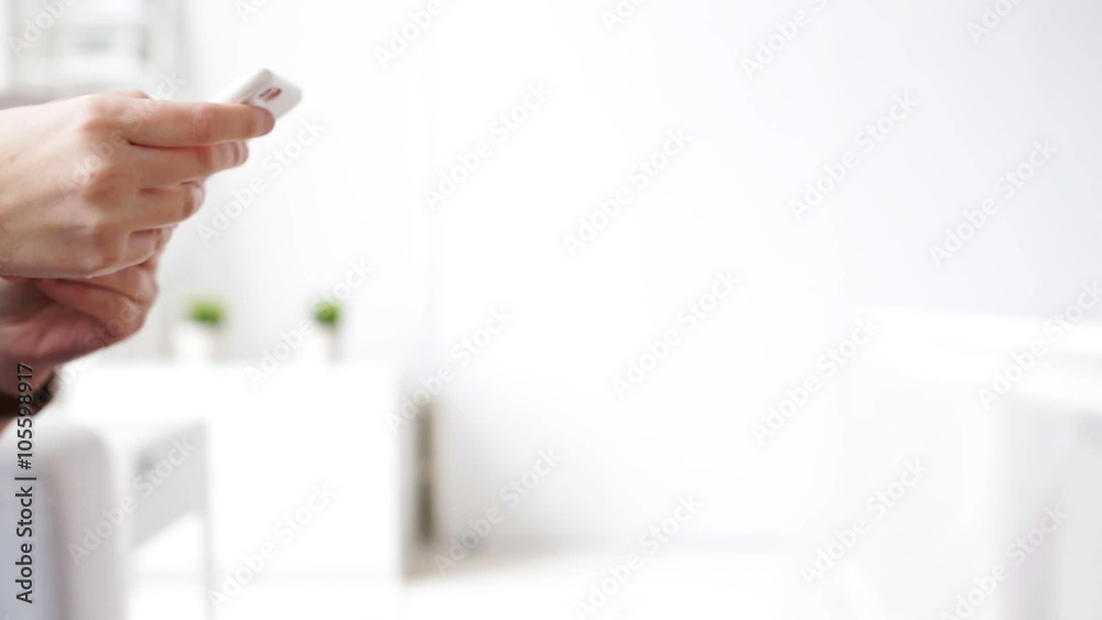 woman hands texting message on smartphone at home woman hands texting message on smartphone at home