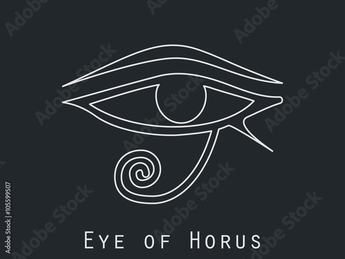 Eye Of Horus. Eye of Ra. Vector icon