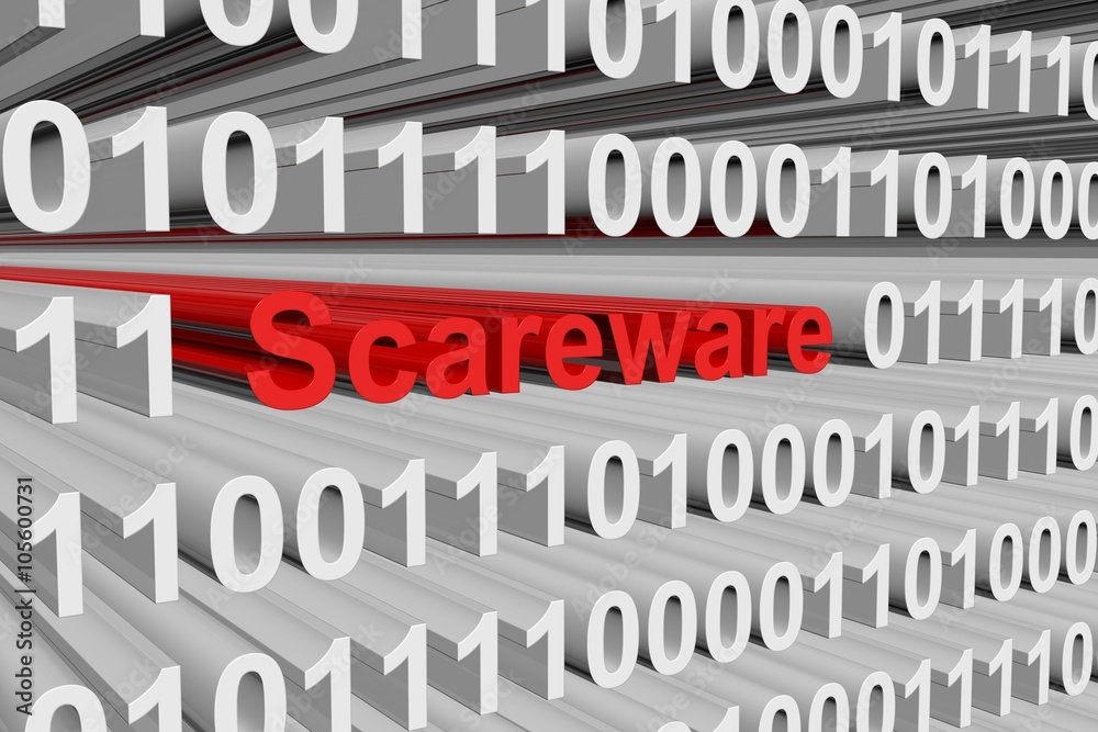 scareware is presented in the form of binary code