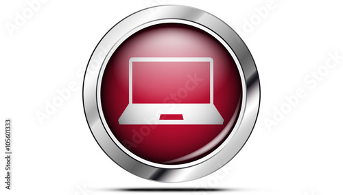 Picto ordinateur rouge