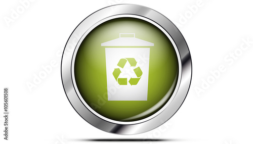 Picto poubelle recyclé vert
