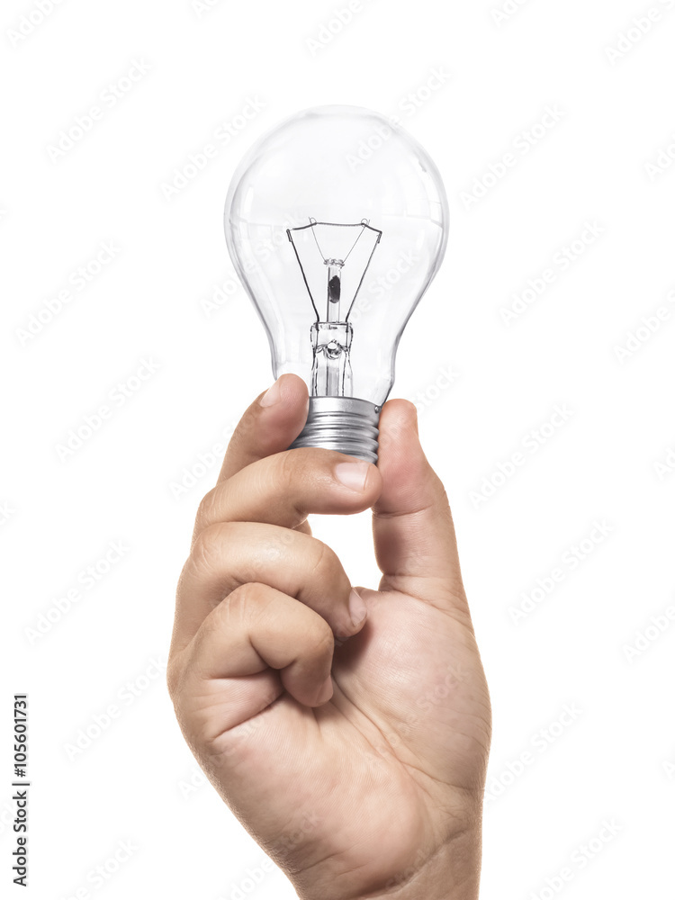 light bulb in hand light bulb in hand