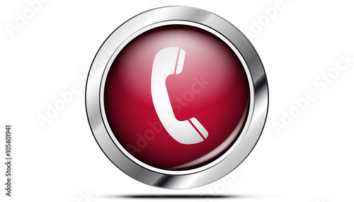 Picto téléphone rouge