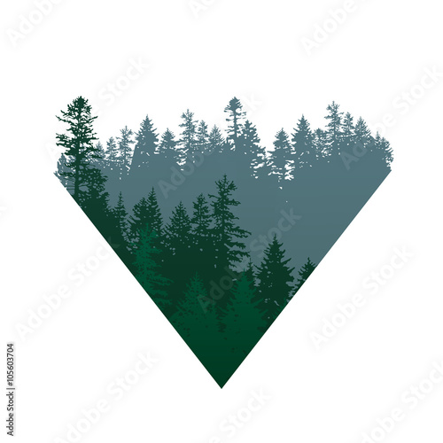 coniferous forests sign