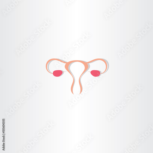 ovaries vector icon logo symbol