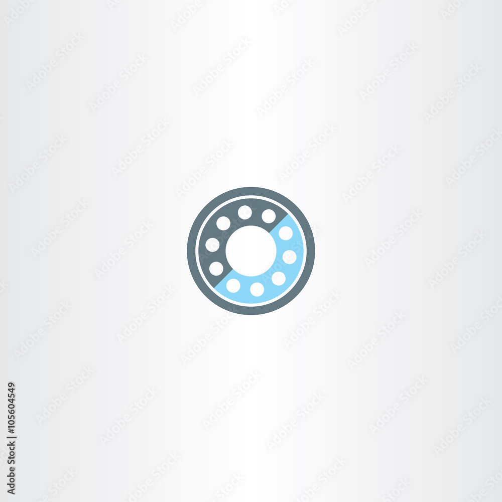 roller bearing vector icon symbol