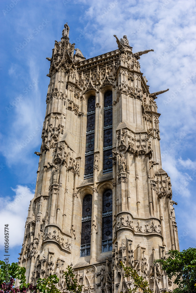 Saint-Jacques Tower (Tour Saint-Jacques), Rivoli street, Paris.