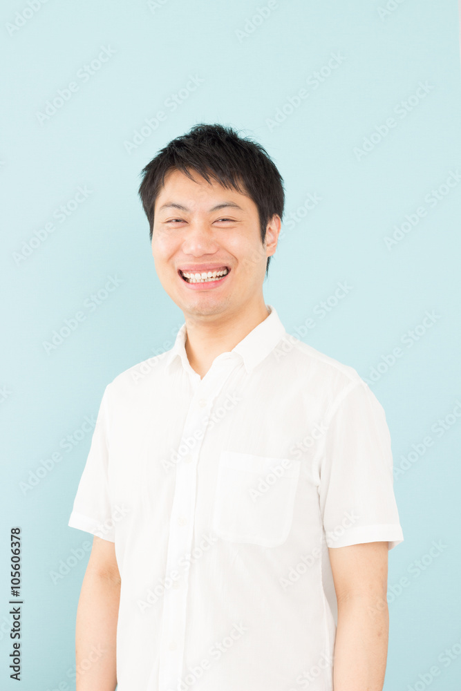 男性 ブルーバック 男性 ブルーバック