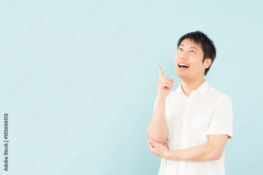 男性 ブルーバック 男性 ブルーバック