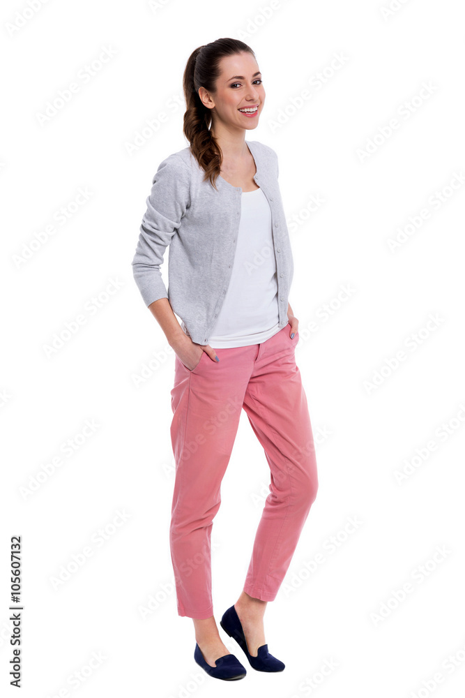 Attractive woman standing Attractive woman standing