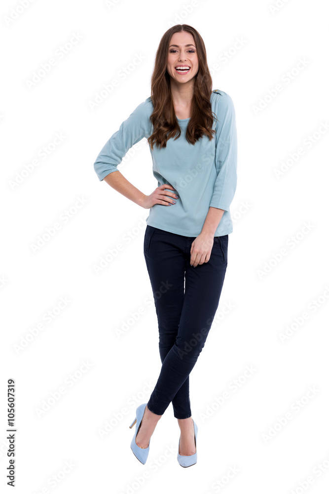 Attractive woman standing Attractive woman standing