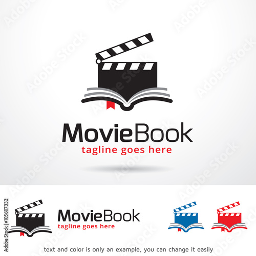 Movie Book Logo Template Design Vector 