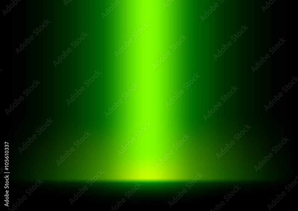 Fototapeta premium Green Light from Top Background