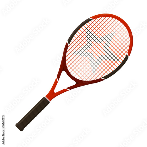 Vector illustration. Tennis racket isolated on white background © mochipet