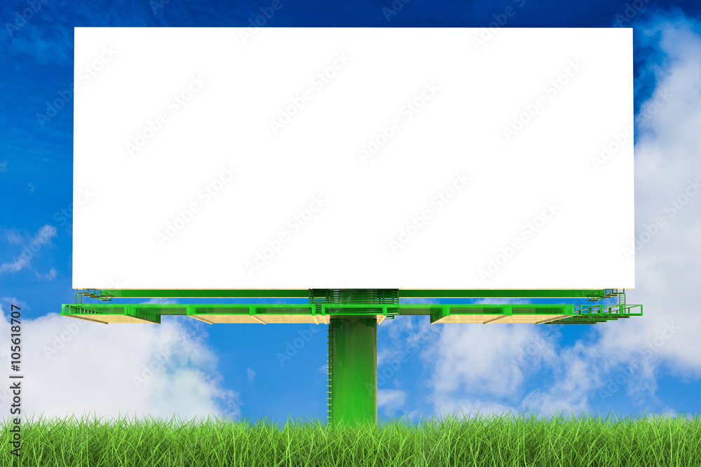 blank billboard with blue sky background blank billboard with blue sky background