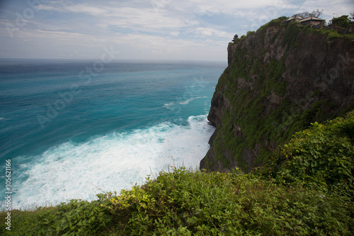 view to the ocean from a cliff