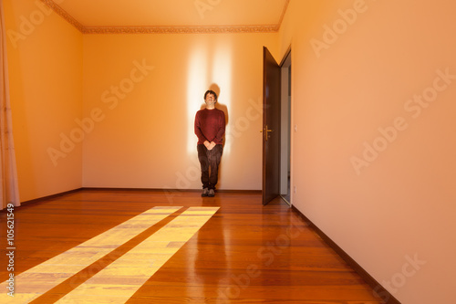 Architecture, room with man