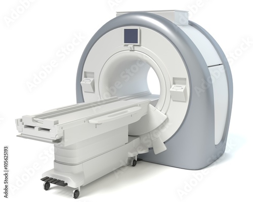 3d illustration of a MRI machine