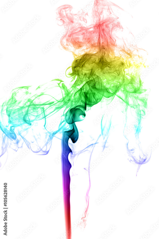 Fototapeta premium Abstract multicolored smoke