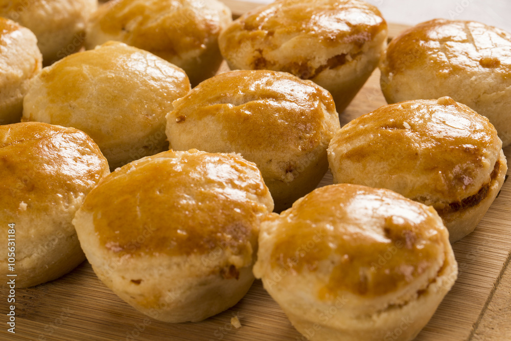 Empada Brazilian snack. pie with chicken Empada Brazilian snack. pie with chicken