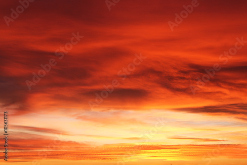Blurred sunset sky background 