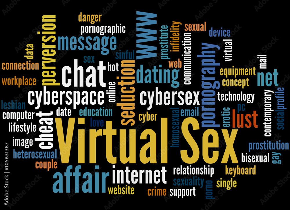 Virtual Sex, word cloud concept 5 Virtual Sex, word cloud concept 5