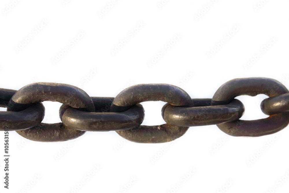 Obraz premium chain on a white background